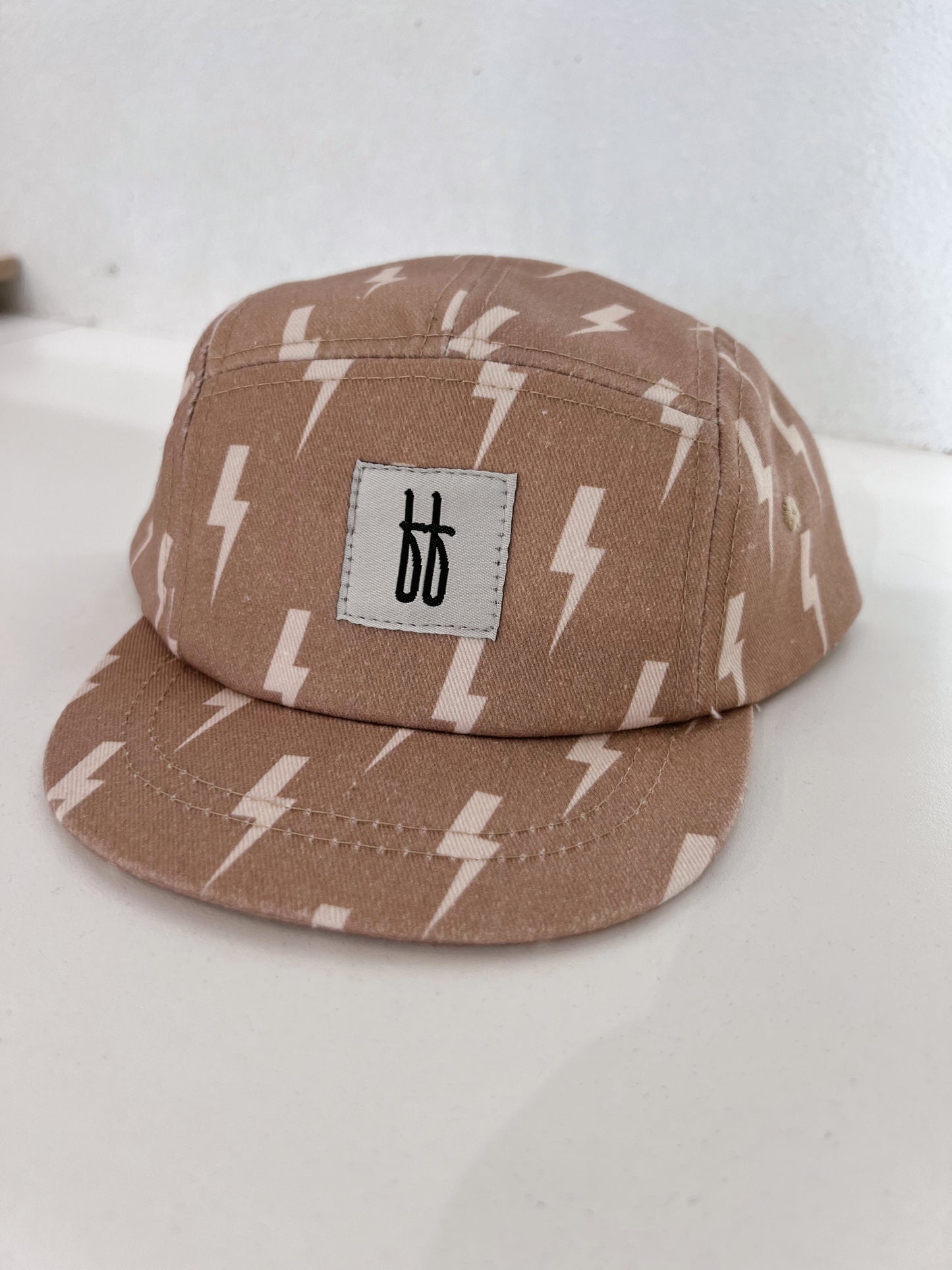 Tan & Cream Lightning Bolt | Snap Back