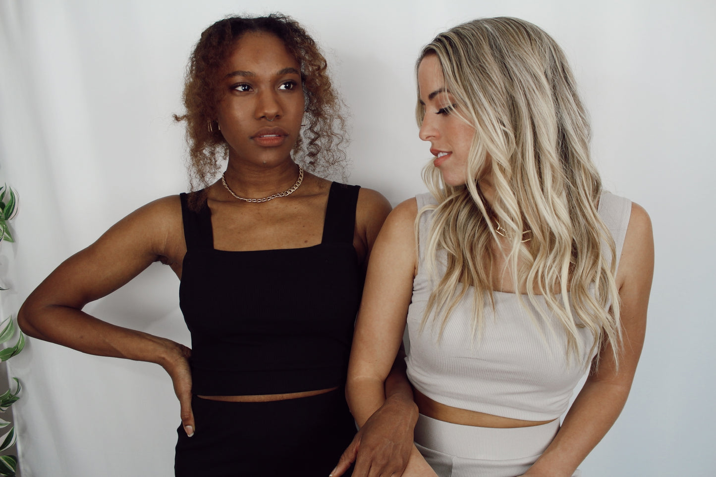 Ribbed open-back top