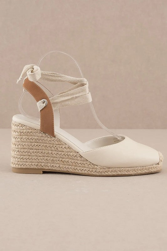 “When in Rome” wedge sandals