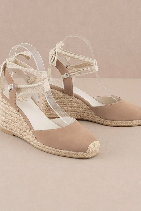 “When in Rome” wedge sandals