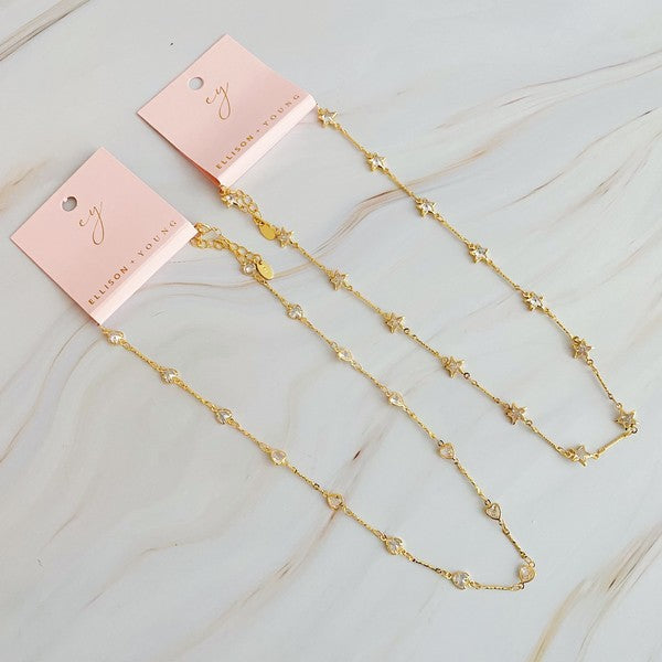 “Glisten” Sparkling shapes Necklace