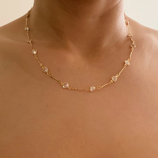 “Glisten” Sparkling shapes Necklace