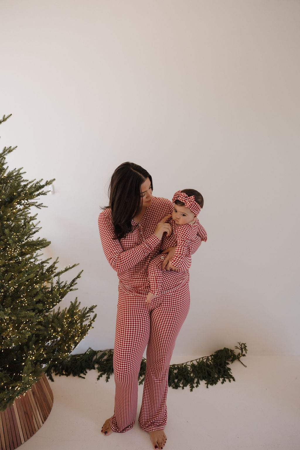 Women's Bamboo Pajamas | Red Gingham