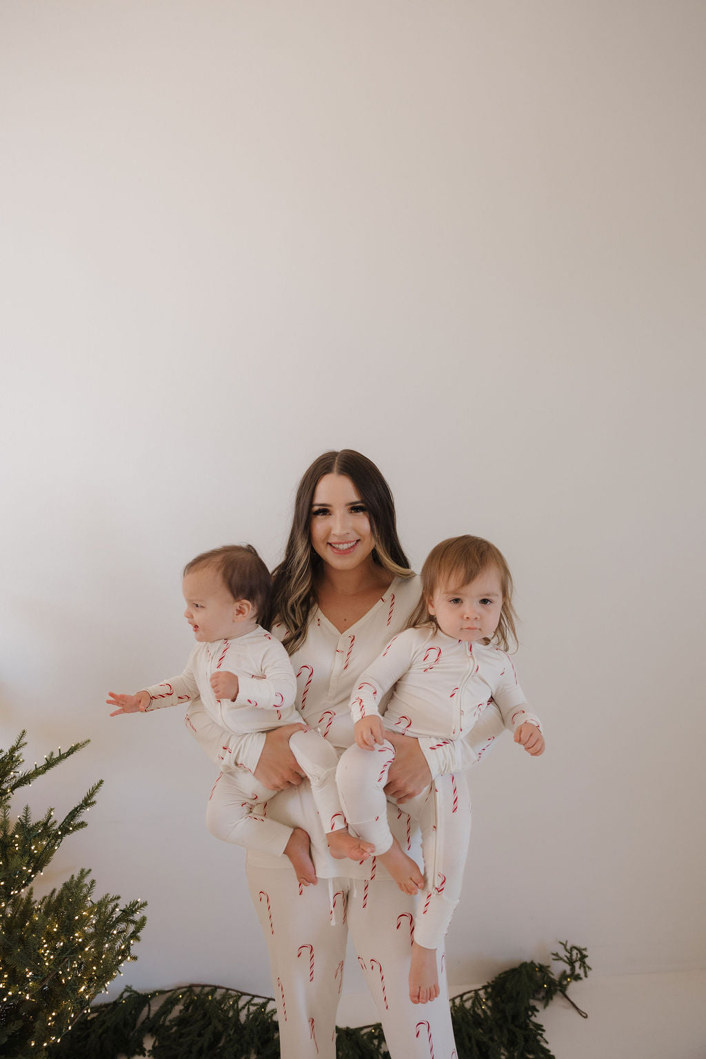 Bamboo Zip Pajamas | Candy Cane