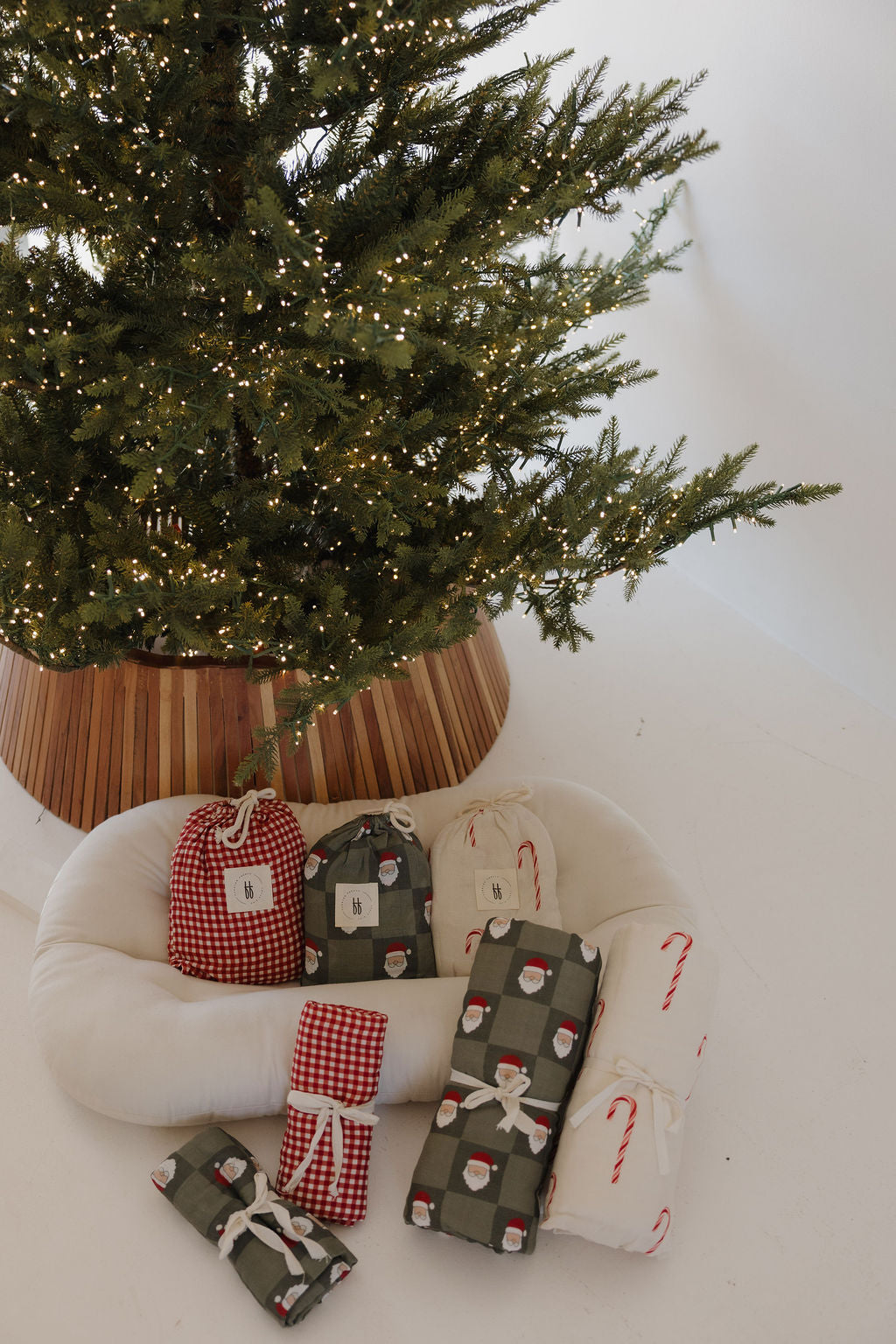 Muslin Crib Sheet | Red Gingham