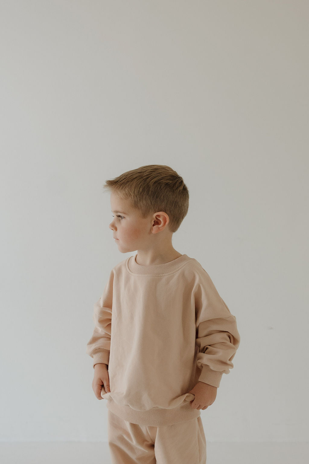 Child Sweat Set | Cashew