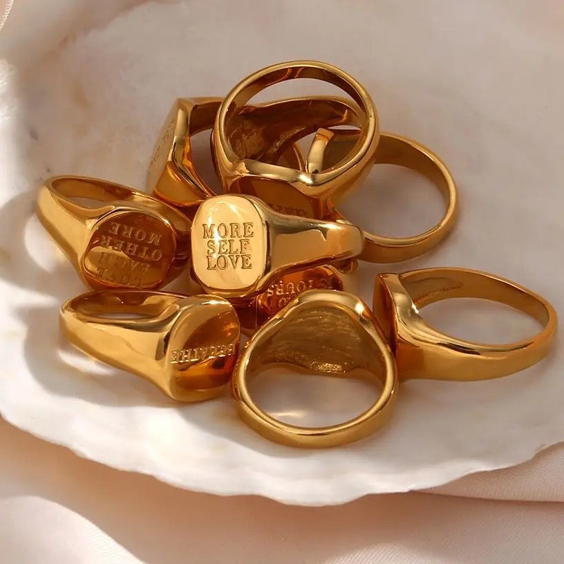 Inspiring words rings – LUNAWEAR