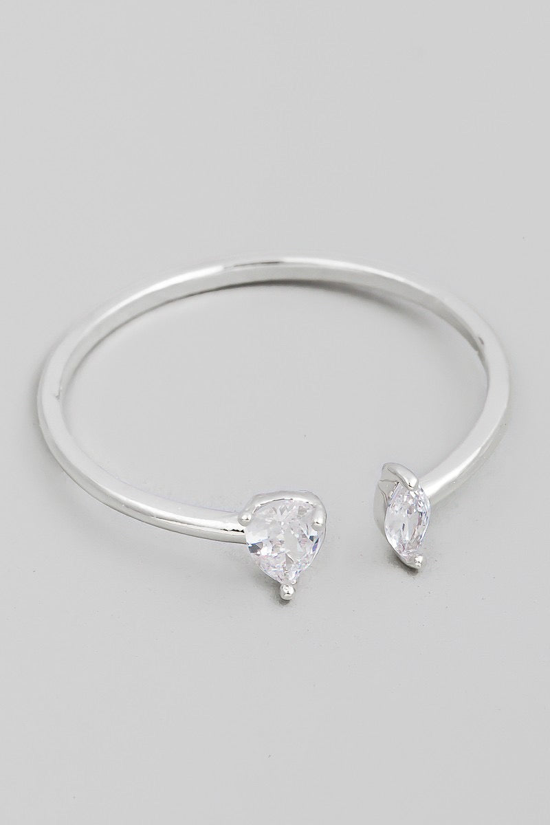 “Demi” stud ring (silver)