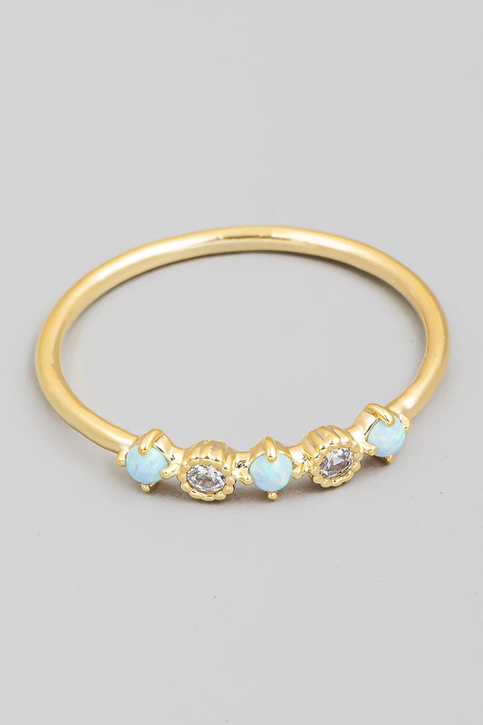“Sky” opal ring