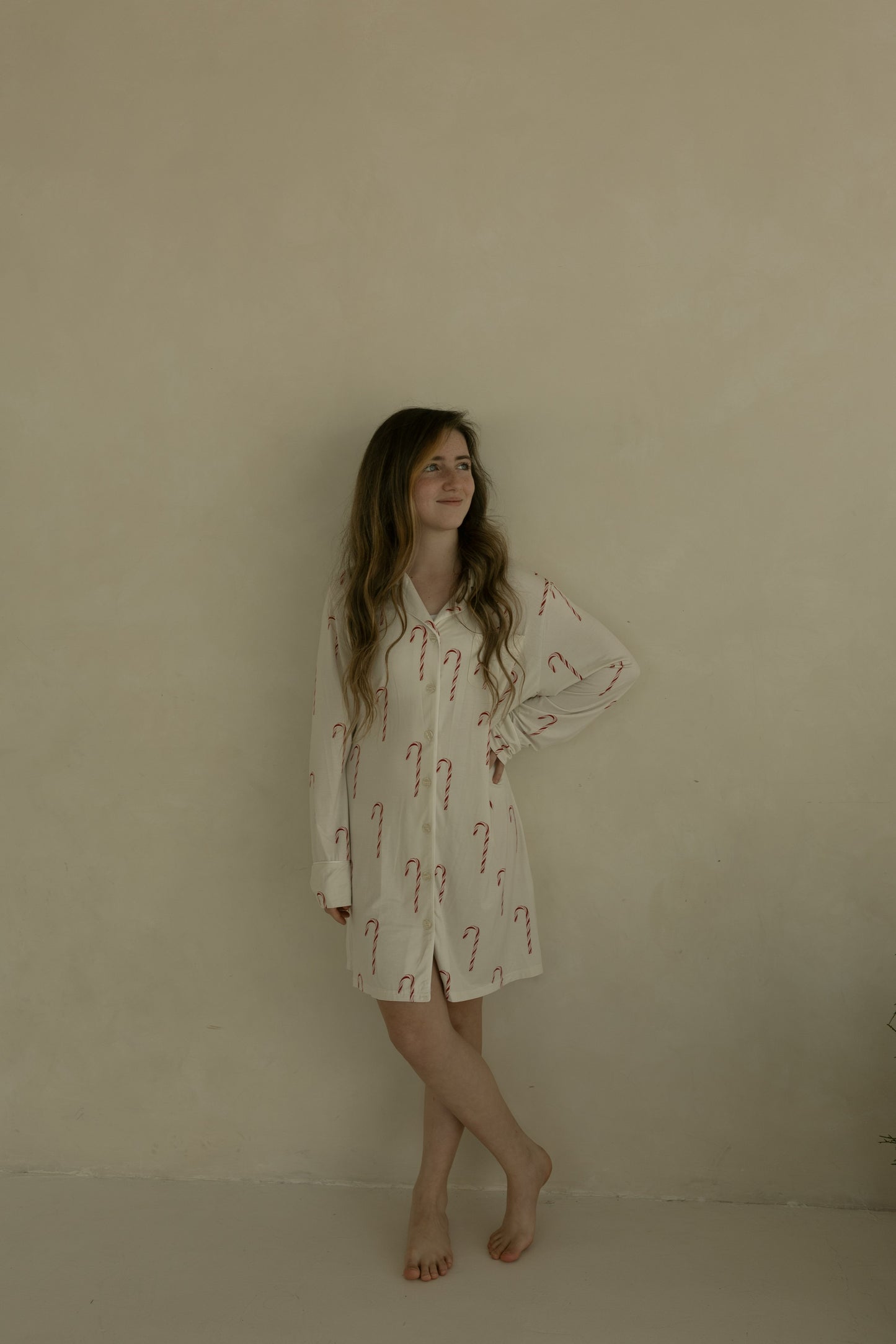 Women's Bamboo Sleeping Dress | Candy Cane