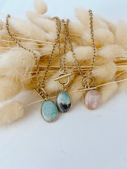 “Gypsy” stone necklace