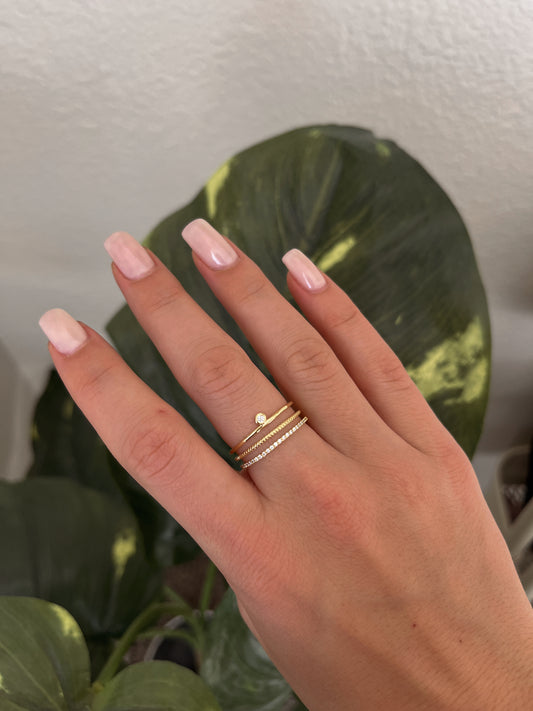 “Palmer” stacked ring