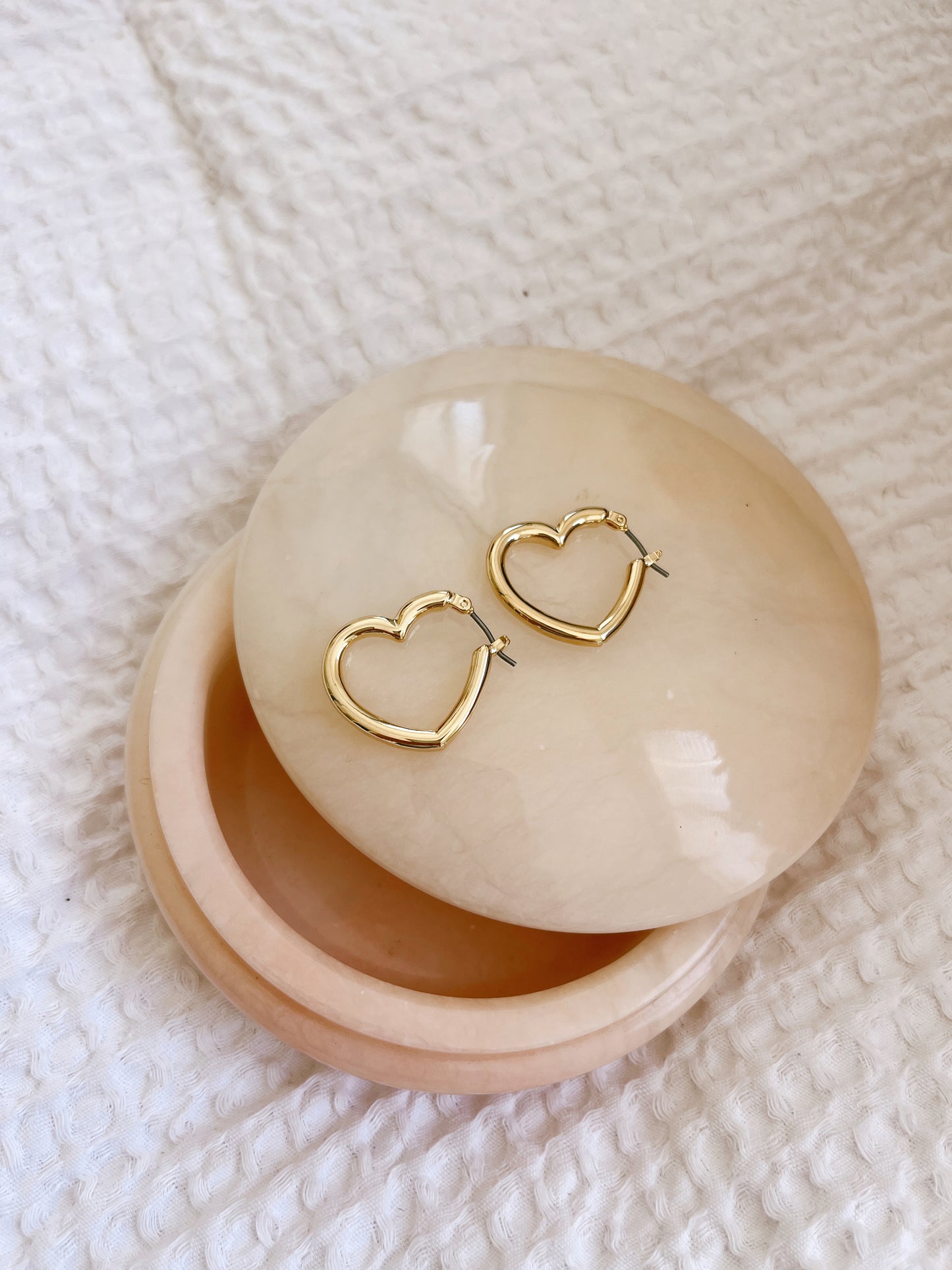 “Mi amor” hoop earrings